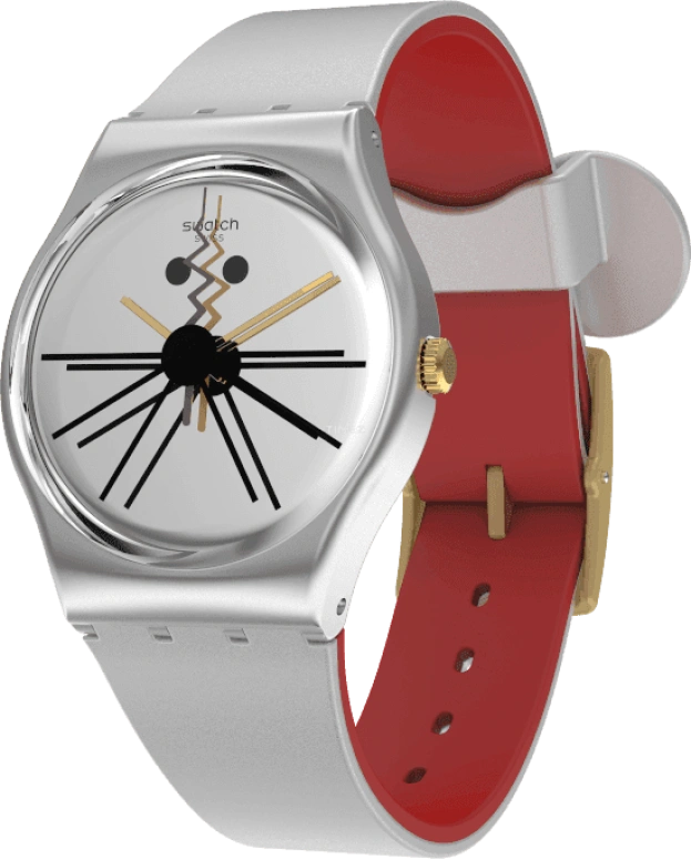 Swatch,Originals 34mm,34mm,Plastic,Sapphire,Crystal Glass,GZ327