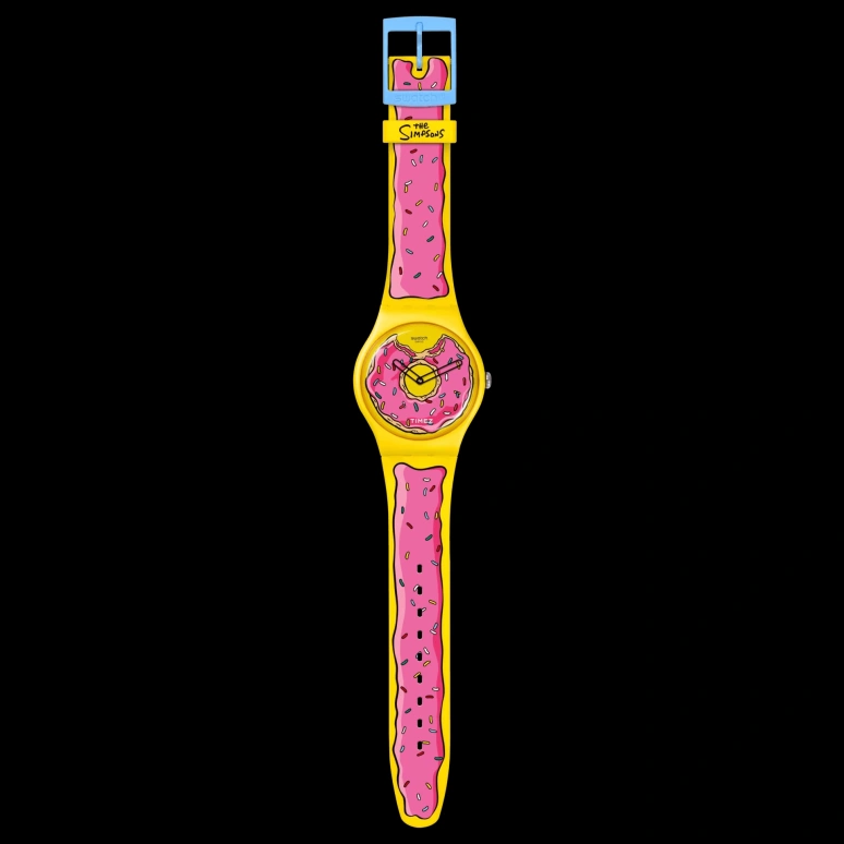 Swatch,Originals 41mm,41mm,Bio-sourced,Yellow,Pink,Quartz,Round,Yellow,SO29Z134