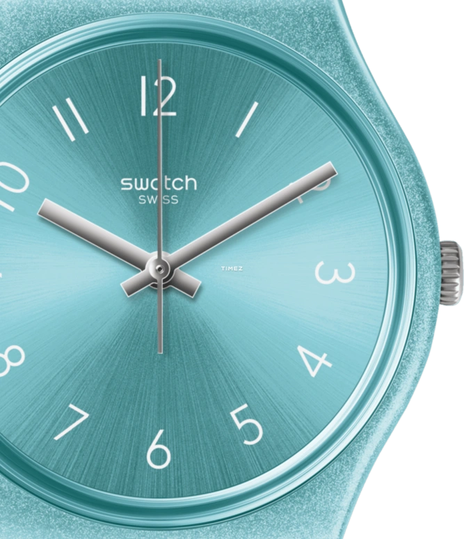 Swatch,Originals 34mm,34mm,Plastic,Blue,Quartz,Tonneau,GS160