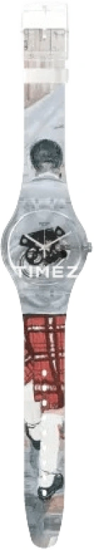 Swatch,Other 41mm,41mm,Plastic,Transparent,Quartz,Sapphire,Crystal Glass,Round,SUOK136,SUOK136-043