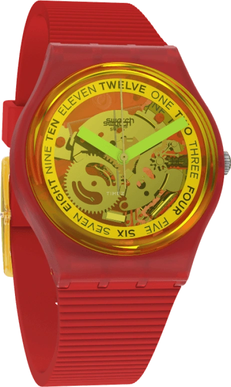 Swatch,Originals 34mm,34mm,Plastic,Open,GR185