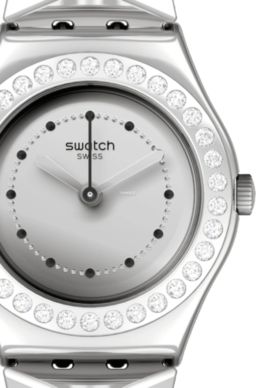Swatch,Other 25mm,25mm,Stainless Steel,Grey,Quartz,Tonneau,Gray,YSS339G