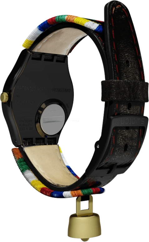 Swatch,Originals 34mm,34mm,Plastic,Black,GB285