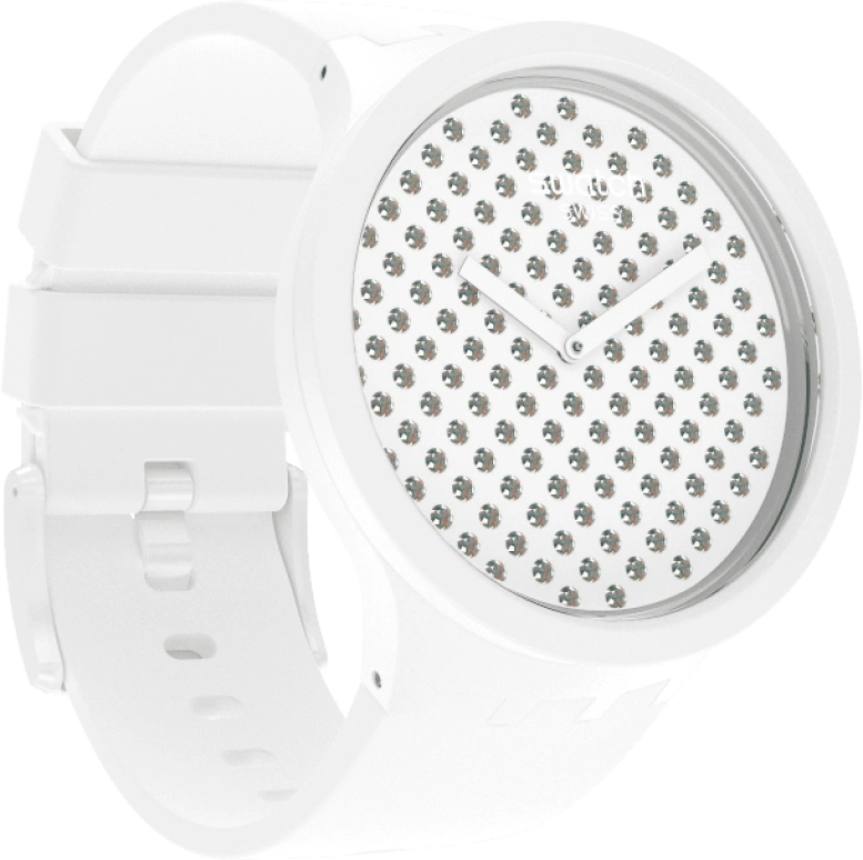Swatch,THE BOLD 47mm,47mm,Plastic,White,SO27Z106