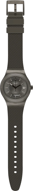 Swatch,IRONY 42mm,42mm,Stainless Steel,Grey,Automatic,Day,Tonneau,YIM401