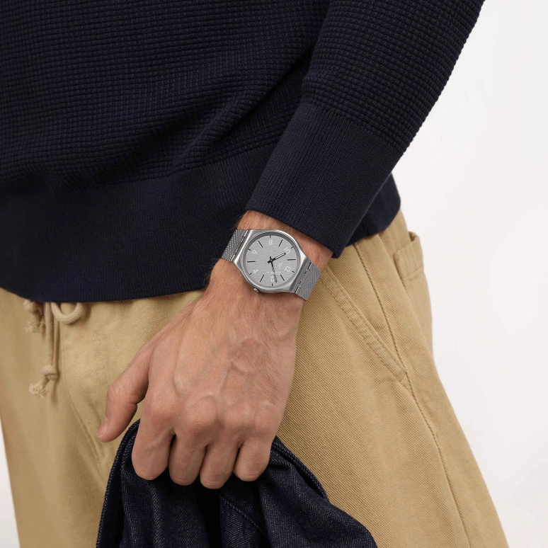 Swatch,SKIN 42mm,42mm,Stainless Steel,Grey,Automatic,Round,Gray,SS07S152M