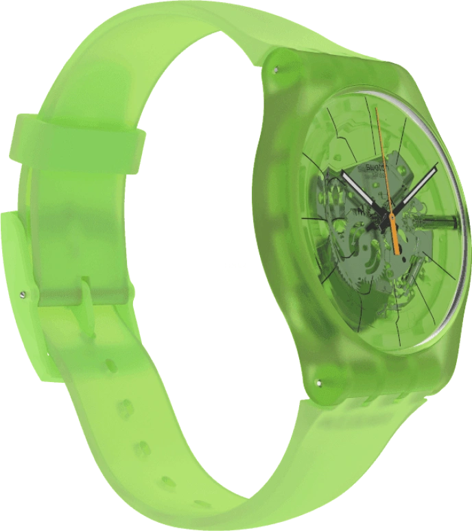 Swatch,Originals 41x47.40mm,41x47.40mm,Plastic,Green,SUOG118