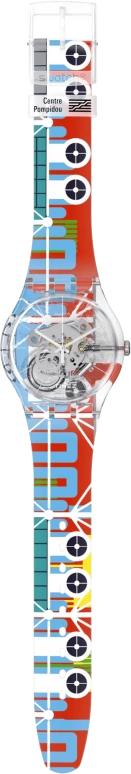 Swatch,Originals 41mm,41mm,Plastic,Transparent,Quartz,Round,SUOK145,SUOK145-019