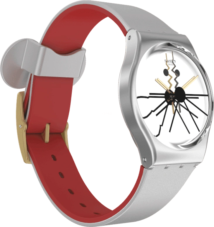 Swatch,Originals 34mm,34mm,Plastic,Sapphire,Crystal Glass,GZ327