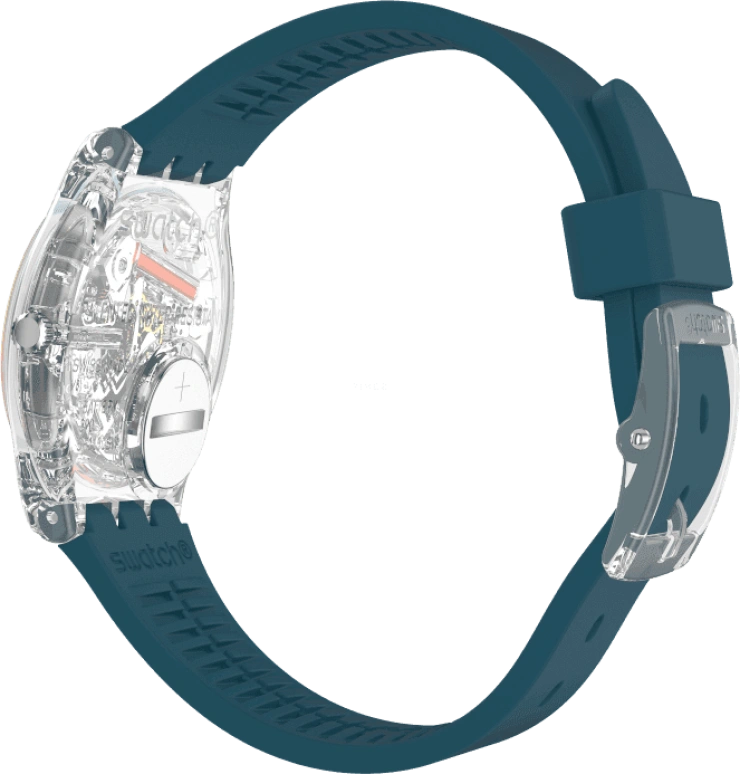 Swatch,Originals 34x39.20mm,34x39.20mm,Plastic,Coffee,Cyan,GE721