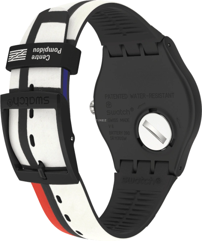 Swatch,Originals 41mm,41mm,Plastic,Black,Quartz,Sapphire,Crystal Glass,Round,SUOZ344