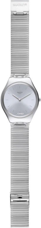 Swatch,SKIN 38mm,38mm,Stainless Steel,Silver,Quartz,Tonneau,SYXS103GG