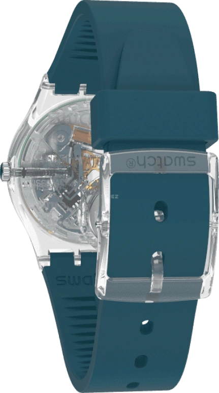 Swatch,Originals 34x39.20mm,34x39.20mm,Plastic,Coffee,Cyan,GE721