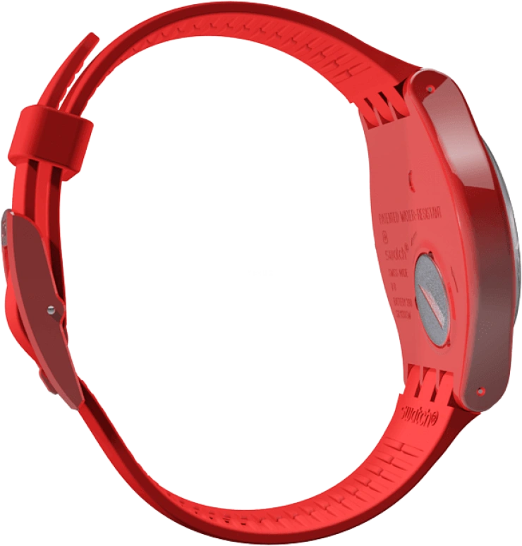 Swatch,Originals 41mm,41mm,Plastic,Red,SUOR106