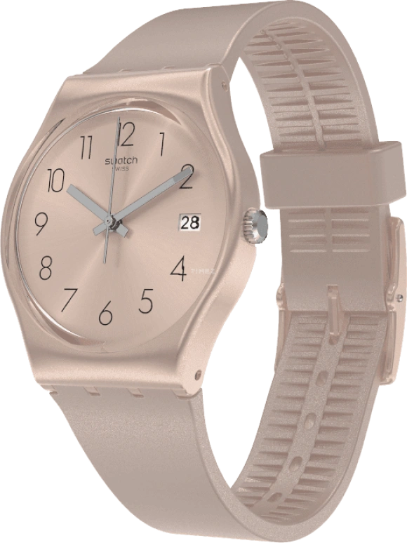 Swatch,Originals 34mm,34mm,Plastic,Pink,Sapphire,Crystal Glass,GP403