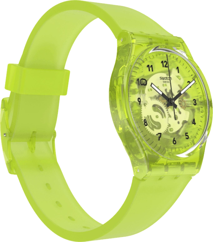 Swatch,Originals 34mm,34mm,Plastic,Green,GG227