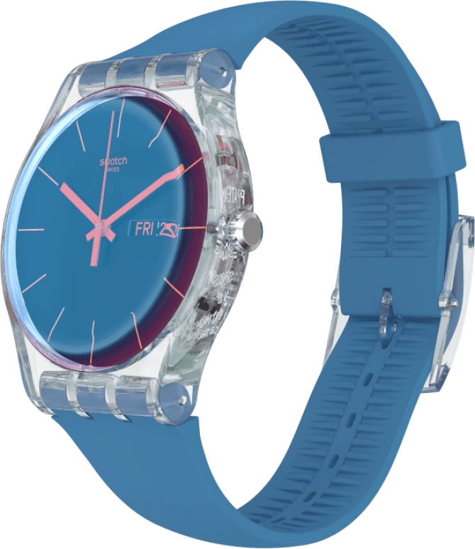 Swatch,Originals 41mm,41mm,Plastic,Blue,SUOK711