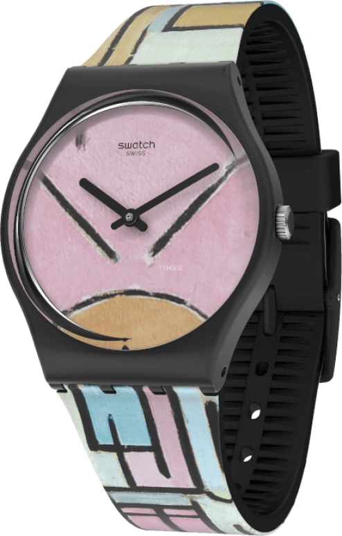 Swatch,Originals 34mm,34mm,Plastic,Pink,Closed,GZ350