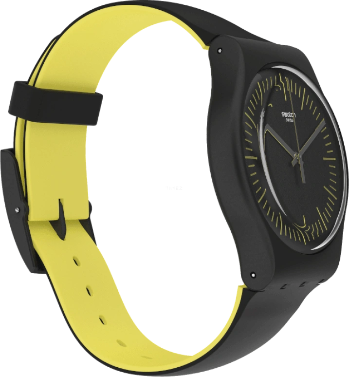 Swatch,Originals 41mm,41mm,Black,Sapphire,Crystal Glass,Open,SUOB184