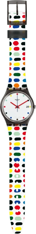 Swatch,Originals 34mm,34mm,Plastic,White,Quartz,Day,Tonneau,GM417