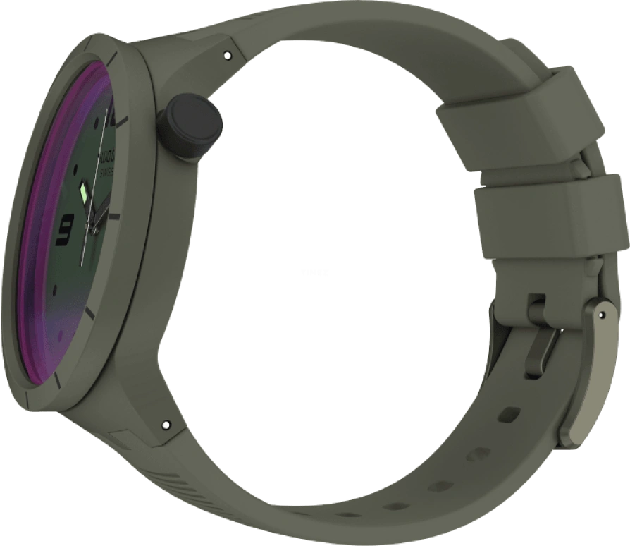 Swatch,THE BOLD 47mm,47mm,Plastic,Green,Sapphire,Crystal Glass,SO27M105