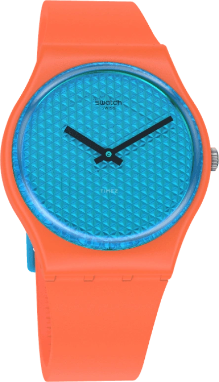Swatch,Originals 34mm,34mm,Plastic,Blue,GO121
