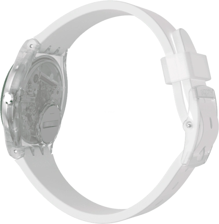 Swatch,Originals 34mm,34mm,Plastic,Pink,Green,Sapphire,Crystal Glass,GE714