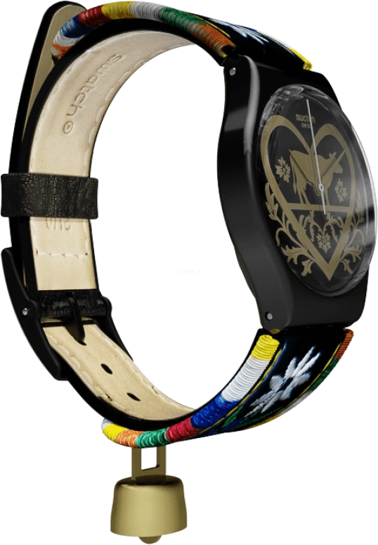 Swatch,Originals 34mm,34mm,Plastic,Black,GB285