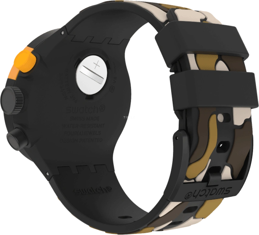 Swatch,THE BOLD 47mm,47mm,Plastic,Black,SB02B410