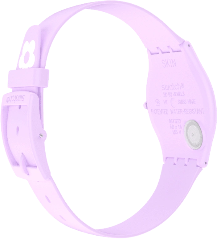 Swatch,SKIN 34mm,34mm,Ceramic,Multi-Color,Quartz,Round,Pink,SS09V101