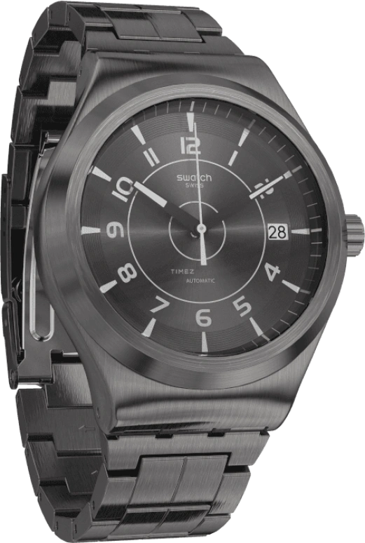 Swatch,IRONY 42mm,42mm,Stainless Steel,Open,YIM400G