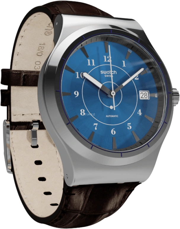 Swatch,Sistem 51 42mm,42mm,Stainless Steel,Blue,Automatic,Day,90hours,YIS404