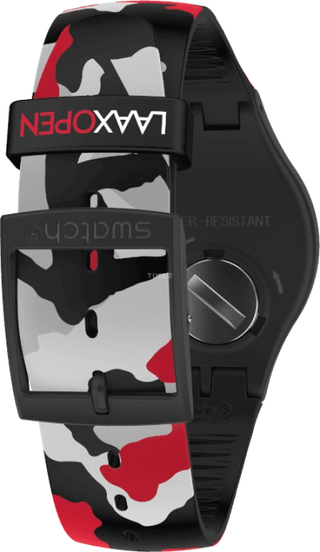 Swatch,Originals 41mm,41mm,Plastic,Black,SUOB714C
