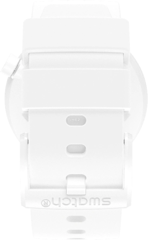 Swatch,THE BOLD 47mm,47mm,Plastic,White,SO27Z106