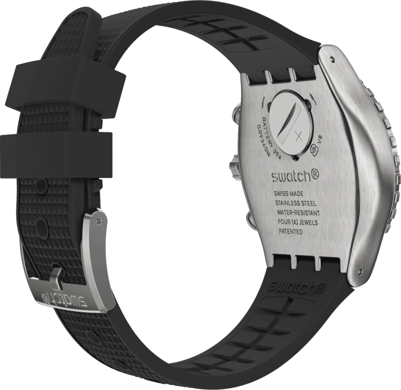 Swatch,IRONY 43mm,43mm,Stainless Steel,Black,YVS487