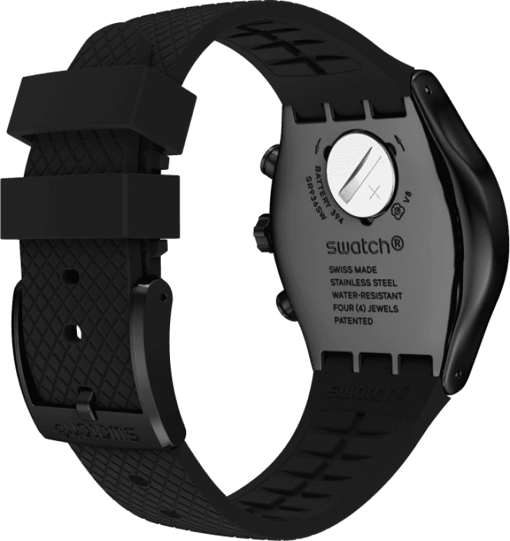 Swatch,IRONY 43x49mm,43x49mm,Black,YVB408
