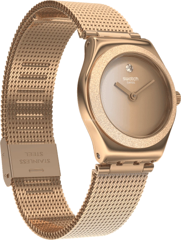 Swatch,IRONY 25x28.70mm,25x28.70mm,Rose Gold,YSG166M