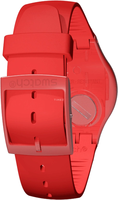 Swatch,Originals 41mm,41mm,Plastic,Red,SUOR106