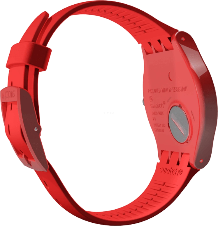 Swatch,Originals 41mm,41mm,Plastic,Red,SUOR106