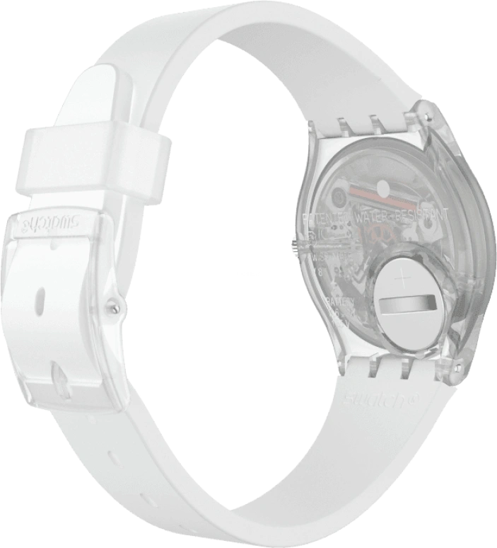 Swatch,Originals 34mm,34mm,Plastic,Blue,Pink,Sapphire,Crystal Glass,GE713