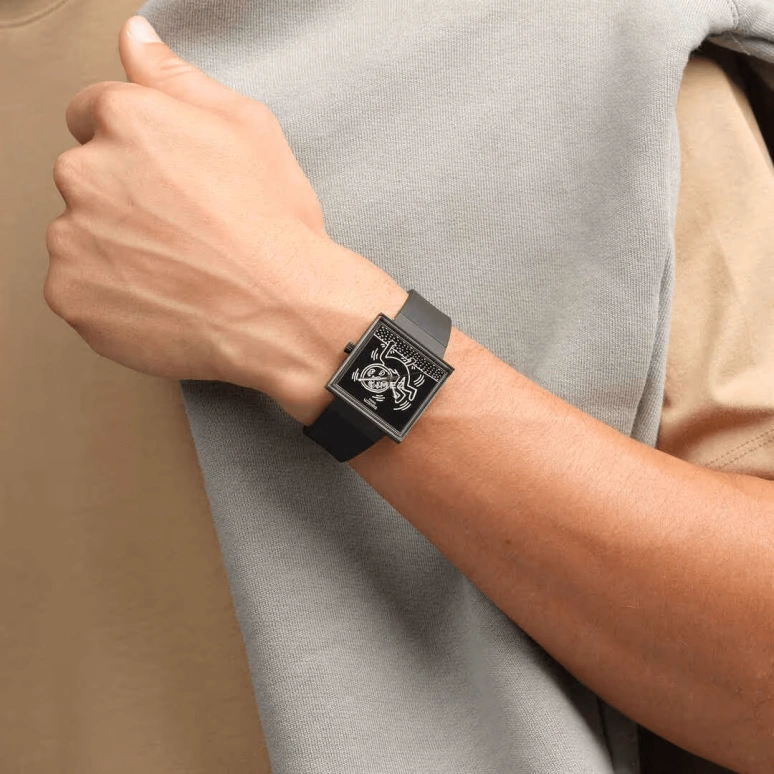 Swatch,Originals 41.80mm,41.80mm,Bioceramic,Black,Quartz,Square,SO34Z103