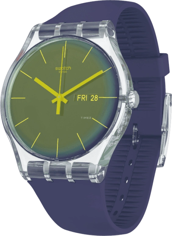 Swatch,Originals 41mm,41mm,Plastic,Purple,SUOK712