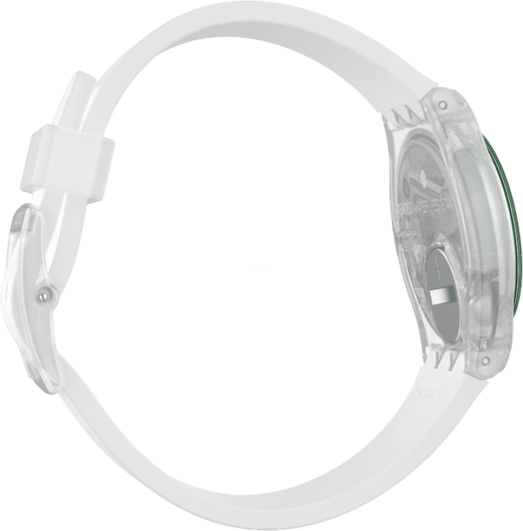 Swatch,Originals 34mm,34mm,Plastic,Pink,Green,Sapphire,Crystal Glass,GE714