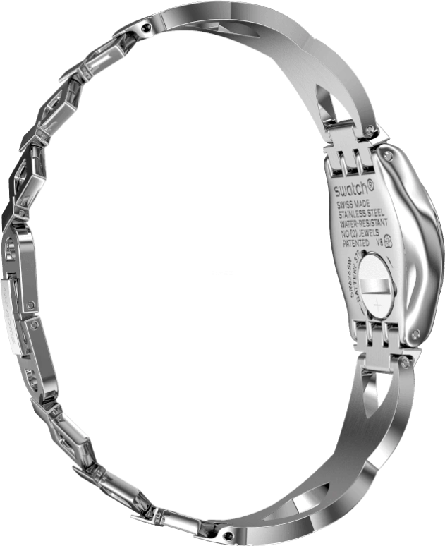 Swatch,IRONY 25mm,25mm,Stainless Steel,Silver White,YSS332G