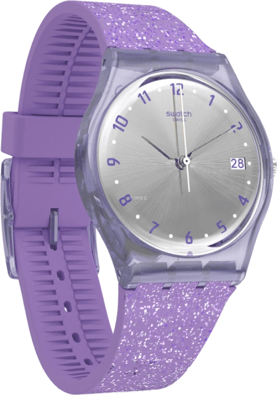 Swatch,Originals 34mm,34mm,Plastic,Silver,Open,GV400