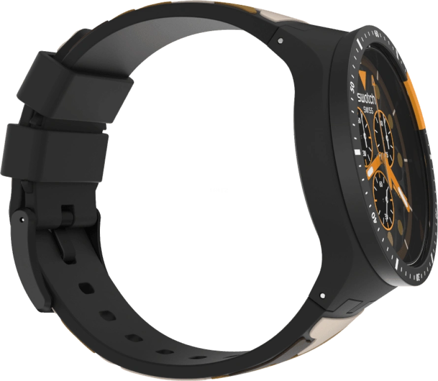 Swatch,THE BOLD 47mm,47mm,Plastic,Black,SB02B410