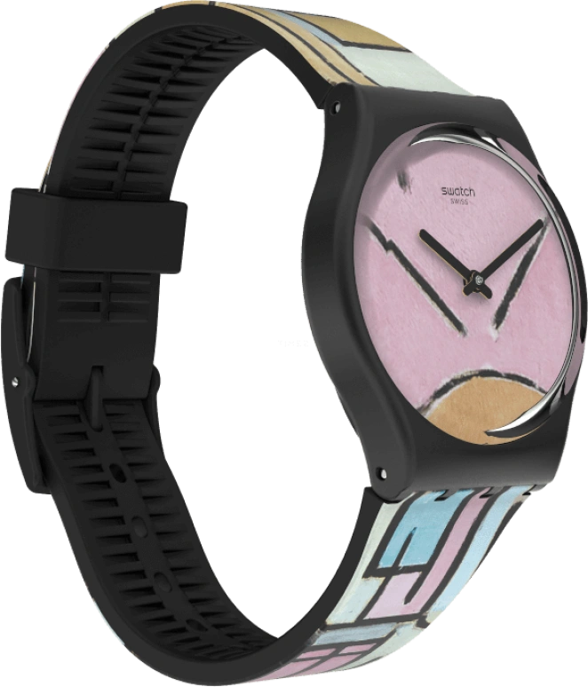 Swatch,Originals 34mm,34mm,Plastic,Pink,Closed,GZ350