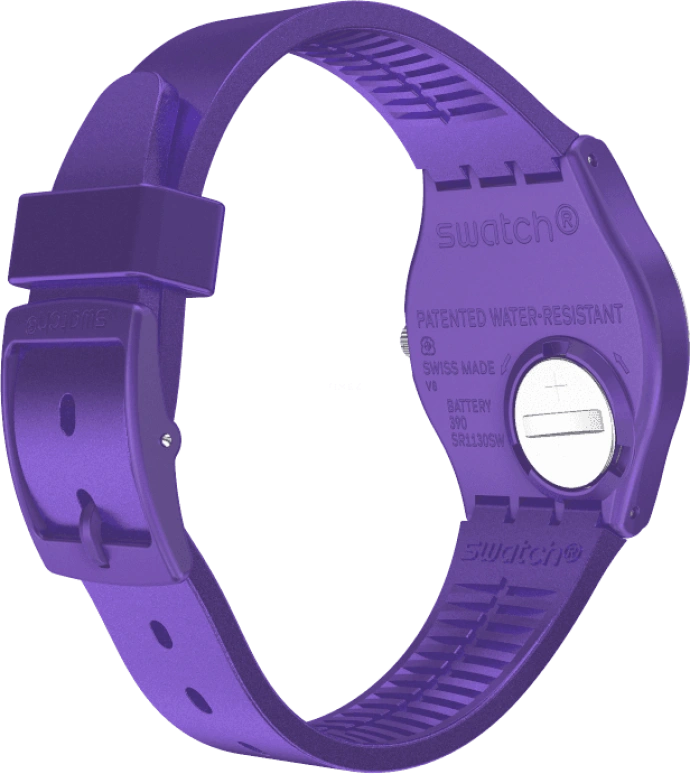 Swatch,Originals 34mm,34mm,Plastic,Purple,GV402