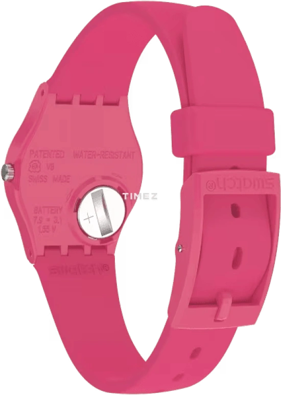 Swatch,Originals 25mm,25mm,Plastic,Pink,Quartz,Tonneau,LR123C