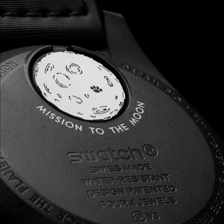 Swatch,MoonSwatch 42mm,42mm,Bioceramic,Black,Quartz,Chronograph,Moonphase,SO33B700
